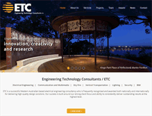 Tablet Screenshot of etcpl.com.au